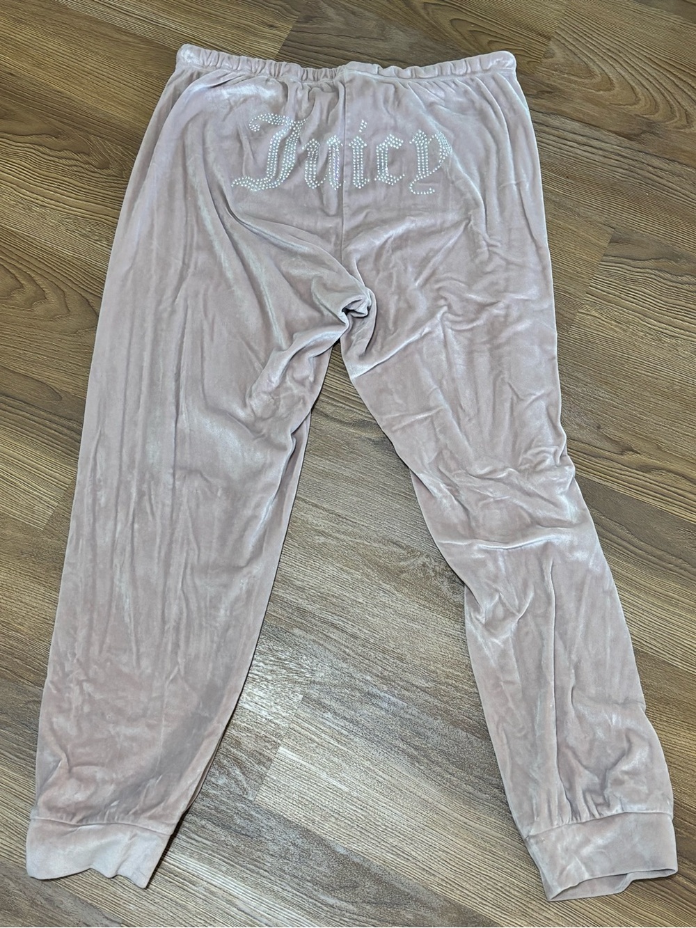 Juicy Couture Pale Pink Velour Joggers